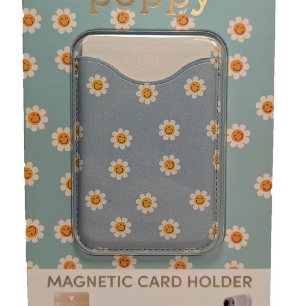 XO Poppy Magnetic Card Holder